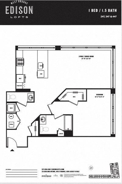 a floor plan of a bedroom apartment